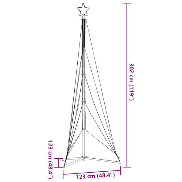 joulukuusenvalo 525 lämpimän valkoista LED-valoa 300 cm