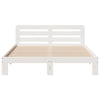 Sängynrunko ilman patjaa valkoinen 150x200 cm täysi mänty