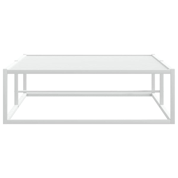 Sängynrunko ilman patjaa valkoinen 100x200 cm metallia