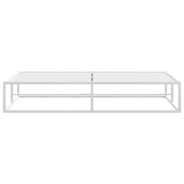 Valkoinen sängynrunko ilman patjaa Hamza 180x200cm (metallia)