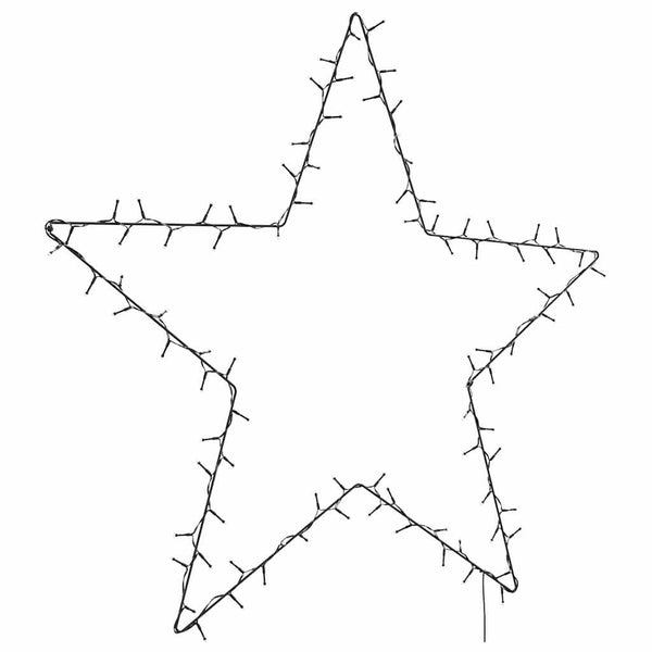 Jouluvalot Star Silhouette 115 LEDs Lämmin valkoinen