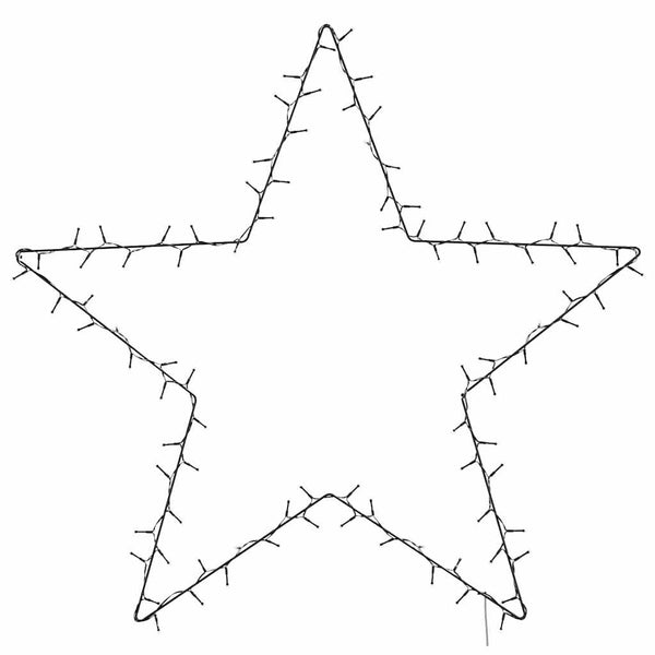 Jouluvalot Star Silhouette 115 LEDs Lämmin valkoinen