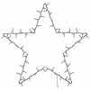 Lämmin valkoinen jouluvalot star silhouette Breana 80 LEDs