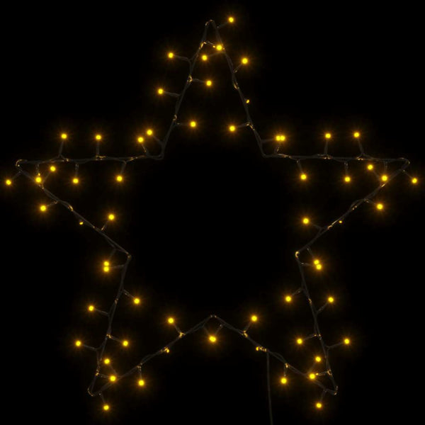 Lämmin valkoinen jouluvalot star silhouette Breana 80 LEDs