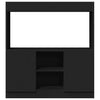 Kaappi musta 92x33x100 cm tekninen puu