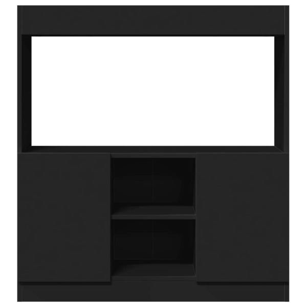 Kaappi musta 92x33x100 cm tekninen puu