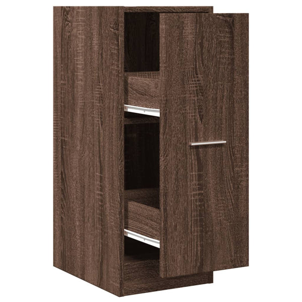 Apteekkarinkaappi ruskea tammi 30x41x77,5 cm lastulevy
