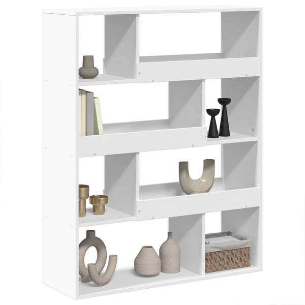 Kirjahylly valkoinen 100x33x125,5 cm tekninen puu