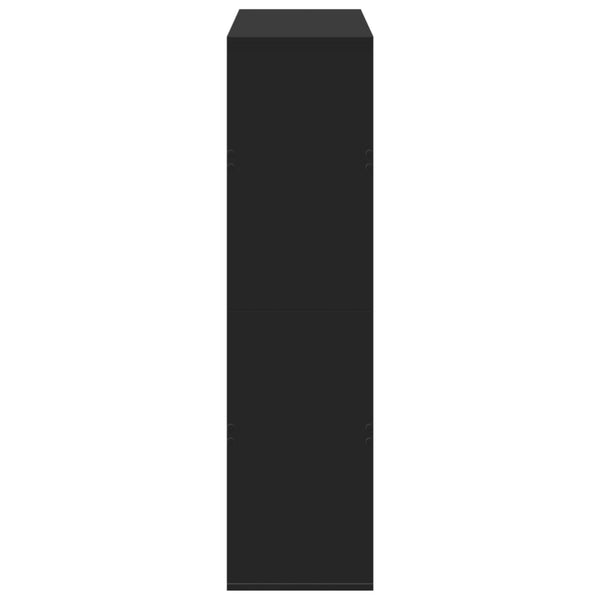 Kirjahylly musta 100x33x125,5 cm tekninen puu