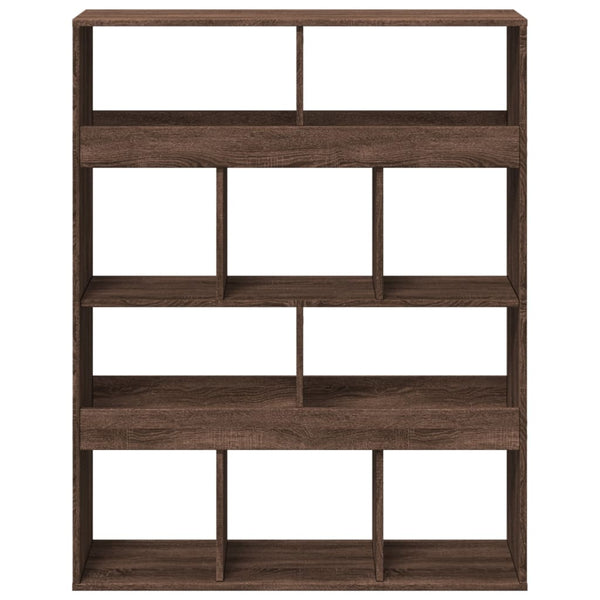 Kirjahylly ruskea tammi 100x33x125,5 cm tekninen puu