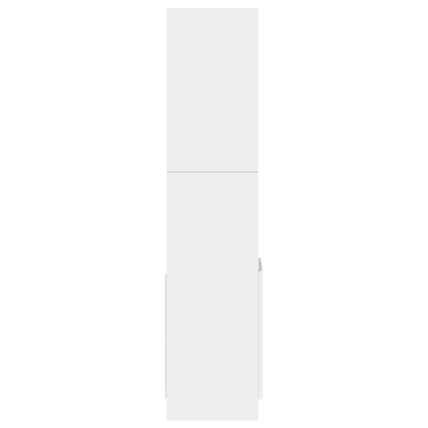 Kaappi valkoinen 92x33x140 cm tekninen puu