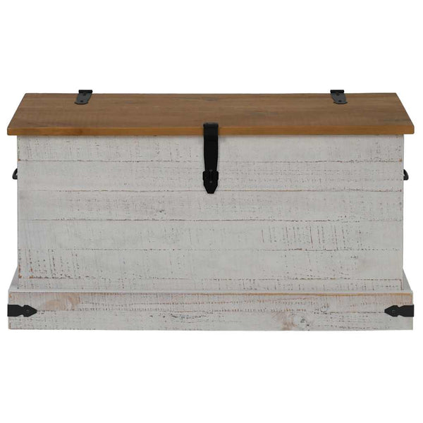 Valkoinen säilytysarkku halden Hayes 91x48x47cm (massiivipuumänty)