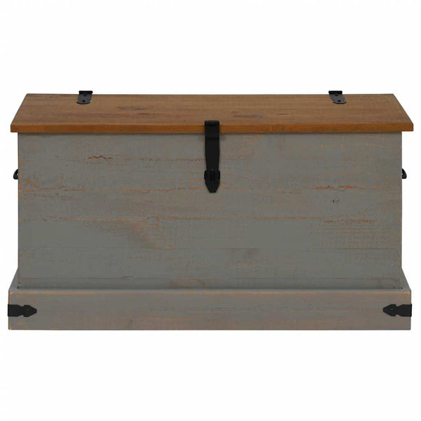 Harmaa säilytysarkku halden Hayes 91x48x47cm (massiivipuu mänty)
