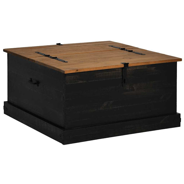 Musta säilytysarkku halden Floarei 91x91x47cm (mänty)