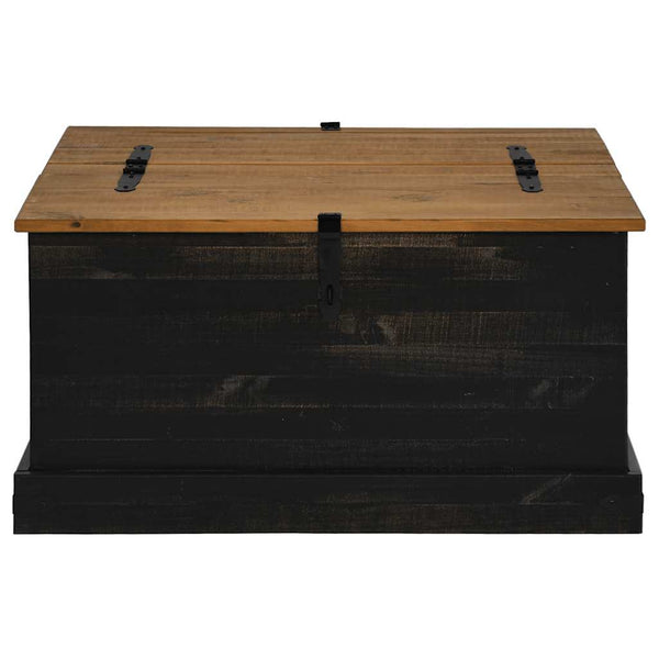 Musta säilytysarkku halden Floarei 91x91x47cm (mänty)