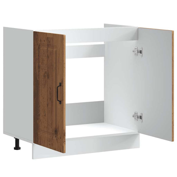 Altaan pohjakaappi kalmar Tacue 80x46x81,5cm (vanha puu, puinen)