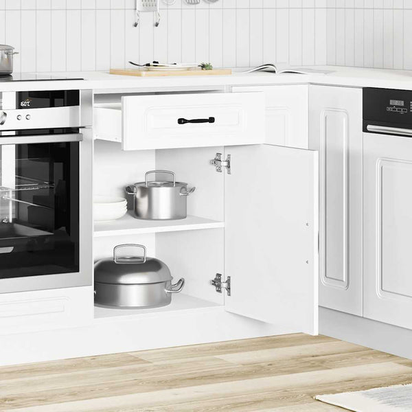 Valkoinen keittiön pohjakaappi kalmar Tacue (puinen)