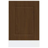 Ruskea tammi astianpesukonepaneeli kalmar Tacue 45x1,5x67cm