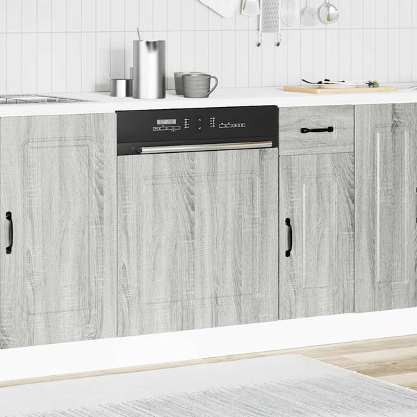 Harmaa astianpesukonepaneeli kalmar Tacue 60x1,5x67cm