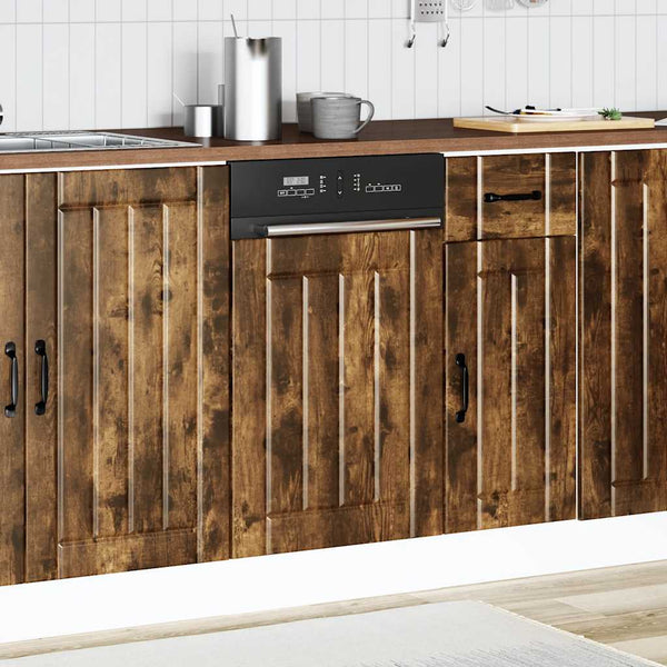 Savustettu tammi astianpesukonepaneeli Armie (suunniteltu puu)