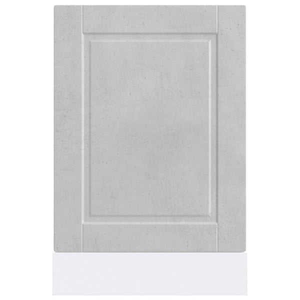 Betoninharmaa astianpesukoneen paneeli porto Cristofie 45x1,5x67cm