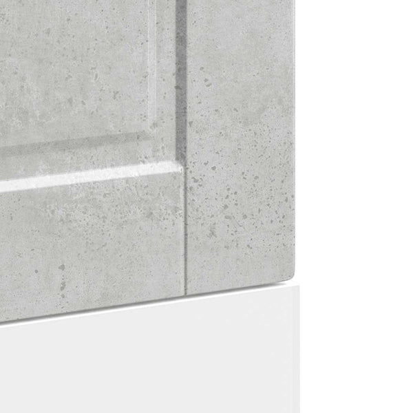 Betoninharmaa astianpesukoneen paneeli porto Cristofie 45x1,5x67cm