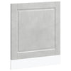 Betoninharmaa astianpesukoneen paneeli porto Cristofie 60x1,5x67cm