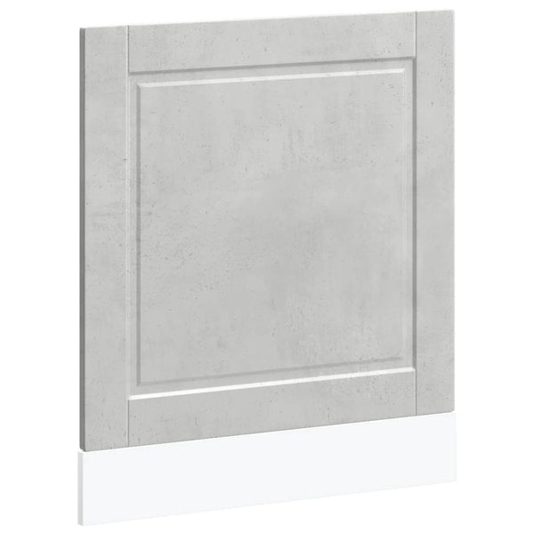 Betoninharmaa astianpesukoneen paneeli porto Cristofie 60x1,5x67cm