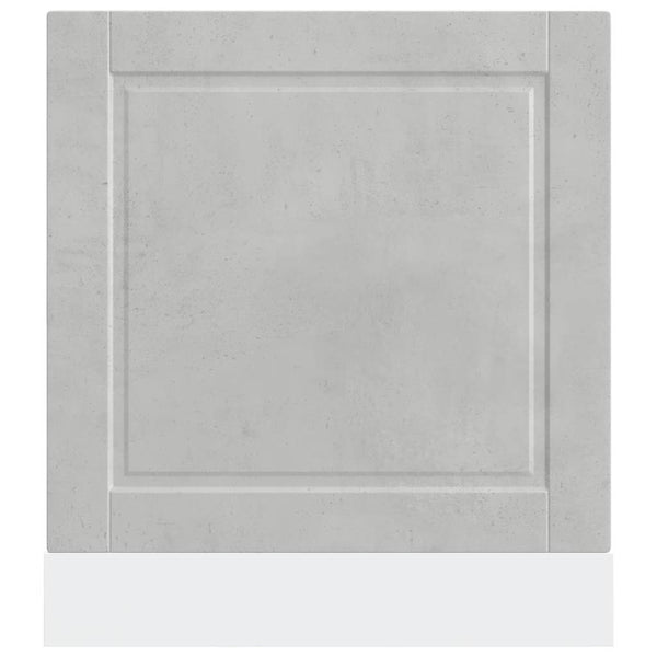Betoninharmaa astianpesukoneen paneeli porto Cristofie 60x1,5x67cm