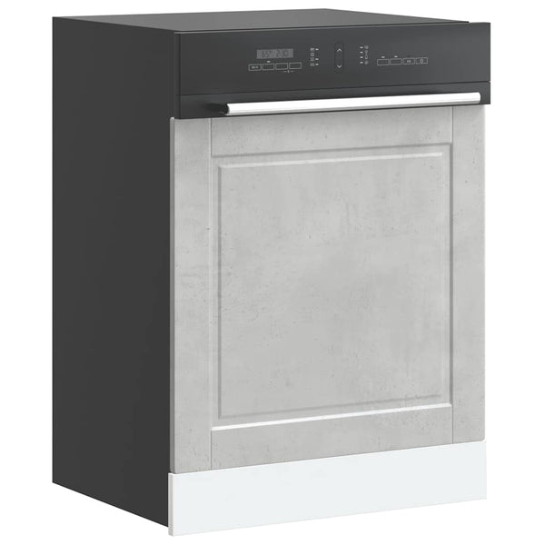Betoninharmaa astianpesukoneen paneeli porto Cristofie 60x1,5x67cm