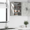 Betoninharmaa seinäkaappi Pompilas 40x29,5x60cm (lastulevy)