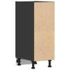 Musta alakaappi Pompilas 30x44,5x81,5cm (engineered wood)