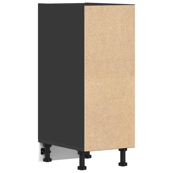 Musta alakaappi Pompilas 30x44,5x81,5cm (engineered wood)