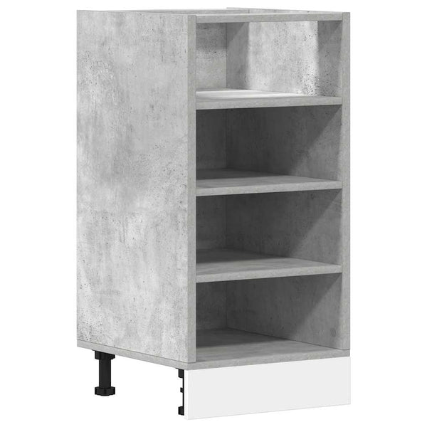 Alakaappi betoninharmaa 40x44,5x81,5 cm lastulevy