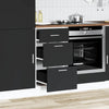 Musta alakaappi Pompilas 40x46x81,5cm (engineered wood)