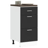 Musta alakaappi Pompilas 40x46x81,5cm (engineered wood)