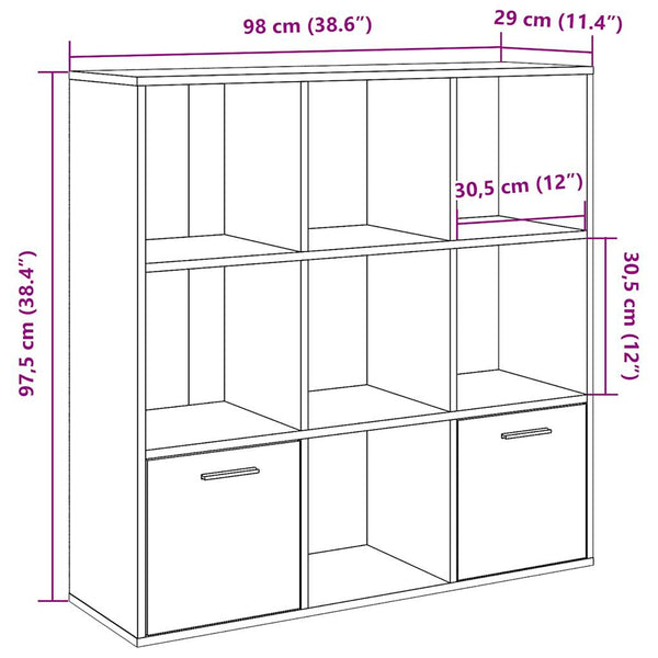 Artesaani tammi kirjahylly Sfetea 98x29x97,5cm (puinen)