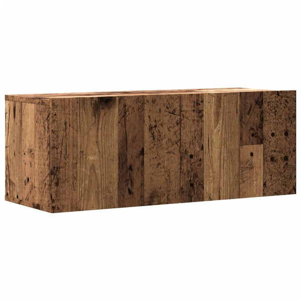 Vanha puu tv-seinäkaappi Jayde 80x30x30cm (puinen)