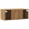 Artesaani tammi tv-seinäkaappi Jayde 80x30x30cm (puinen)