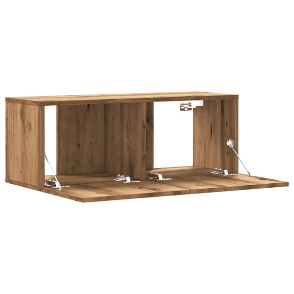 Artesaani tammi tv-seinäkaappi Jayde 80x30x30cm (puinen)