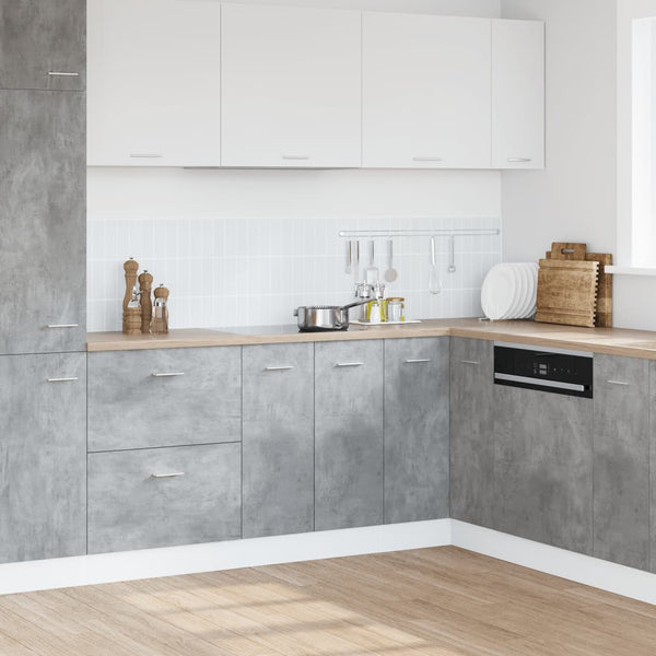 Betoninharmaa allaskaappi Pompilas 80x46x81,5cm (lastulevy)
