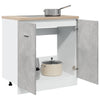 Betoninharmaa allaskaappi Pompilas 80x46x81,5cm (lastulevy)