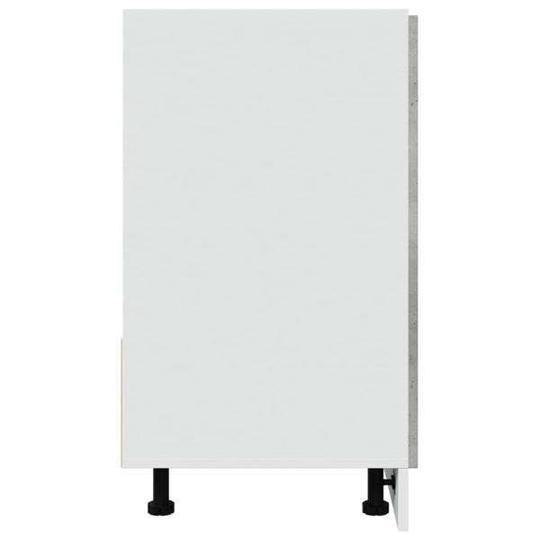 Betoninharmaa allaskaappi Pompilas 80x46x81,5cm (lastulevy)