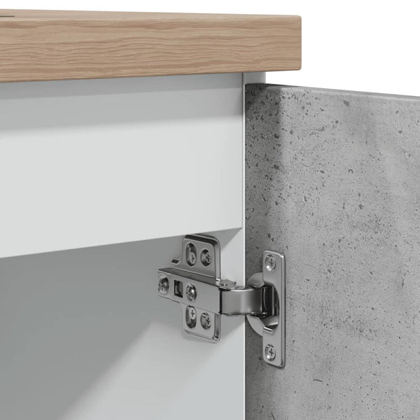 Betoninharmaa allaskaappi Pompilas 80x46x81,5cm (lastulevy)