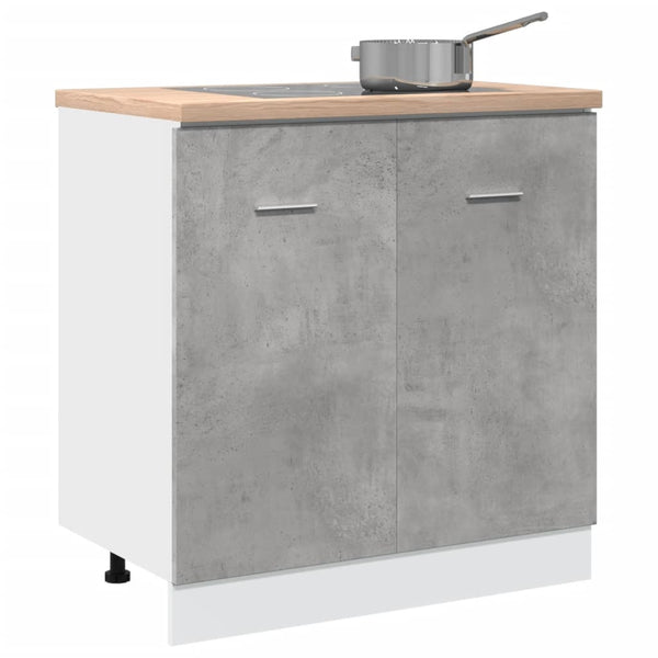 Betoninharmaa allaskaappi Pompilas 80x46x81,5cm (lastulevy)