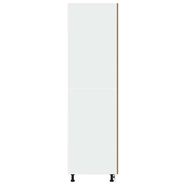Käsityöläinen tammi kaappi jääkaapille Pompilas 60x57x207cm (lastulevy)