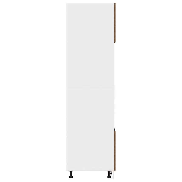 Vanha puu mikroaaltouunin kaappi Pompilas 60x57x207cm (lastulevy)