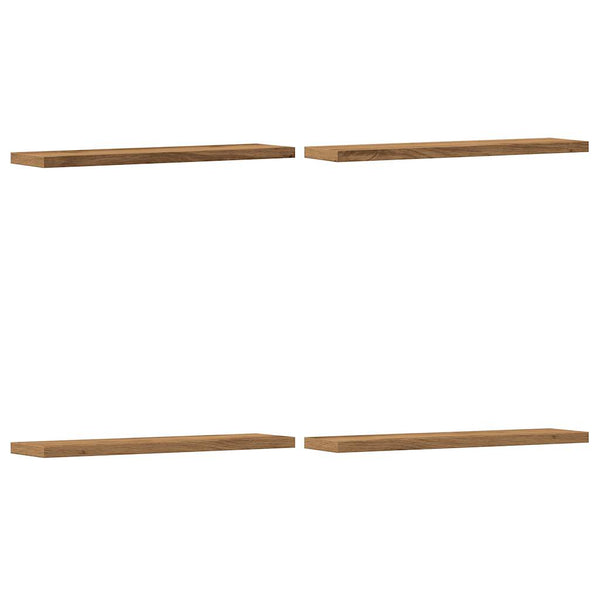 Seinähyllyt 4 kpl artesaani tammi 40x20x1,5 cm tekninen puu