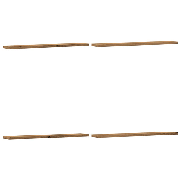 Kirjahyllytasot 4 kpl artesaani tammi 60x10x1,5 cm lastulevy