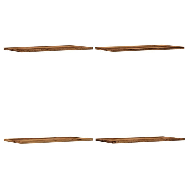 Seinähyllyt 4 kpl vanha puu 60x30x1,5 cm tekninen puu